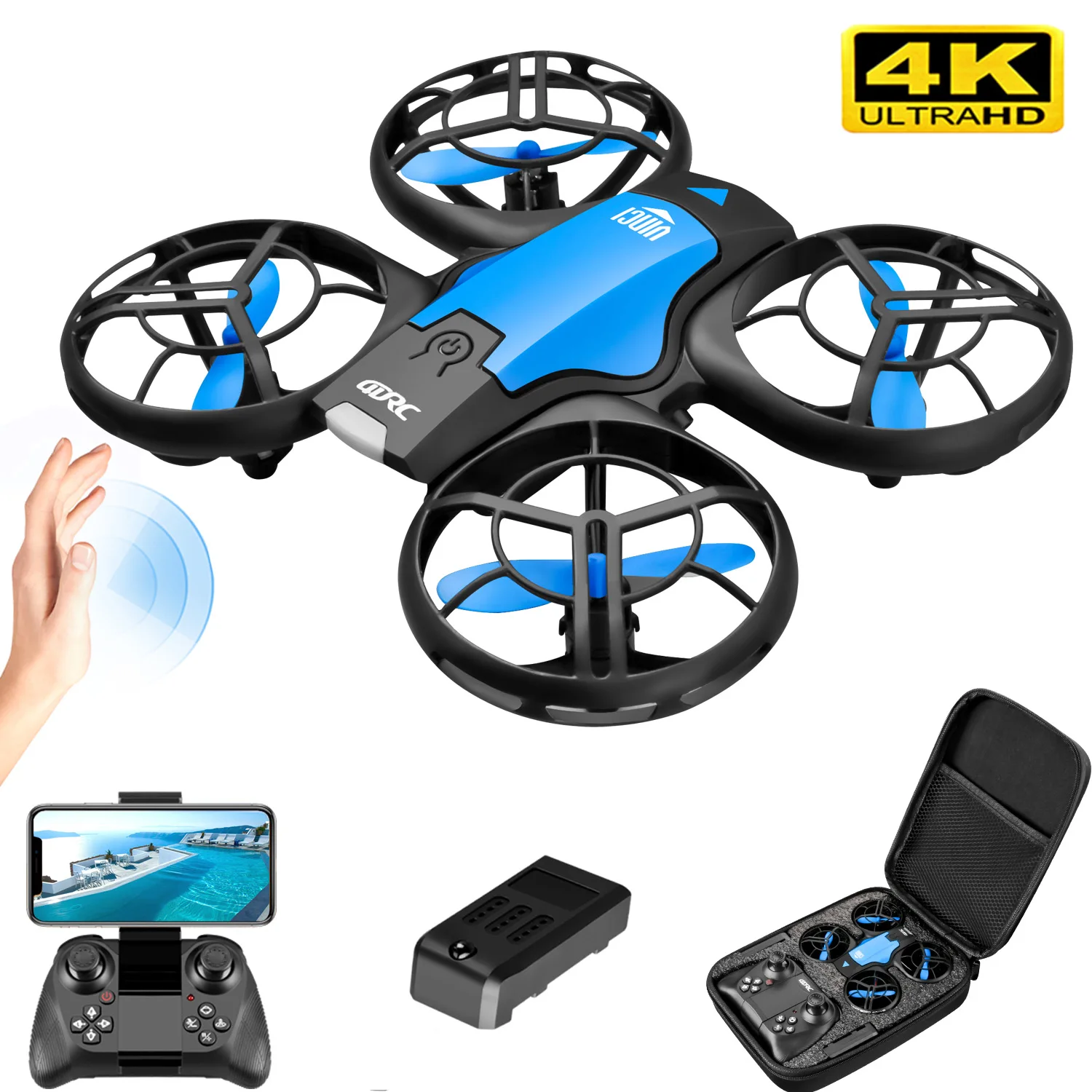 Drone Controller Screen - Novo Mini Drone V8 4K Profissional